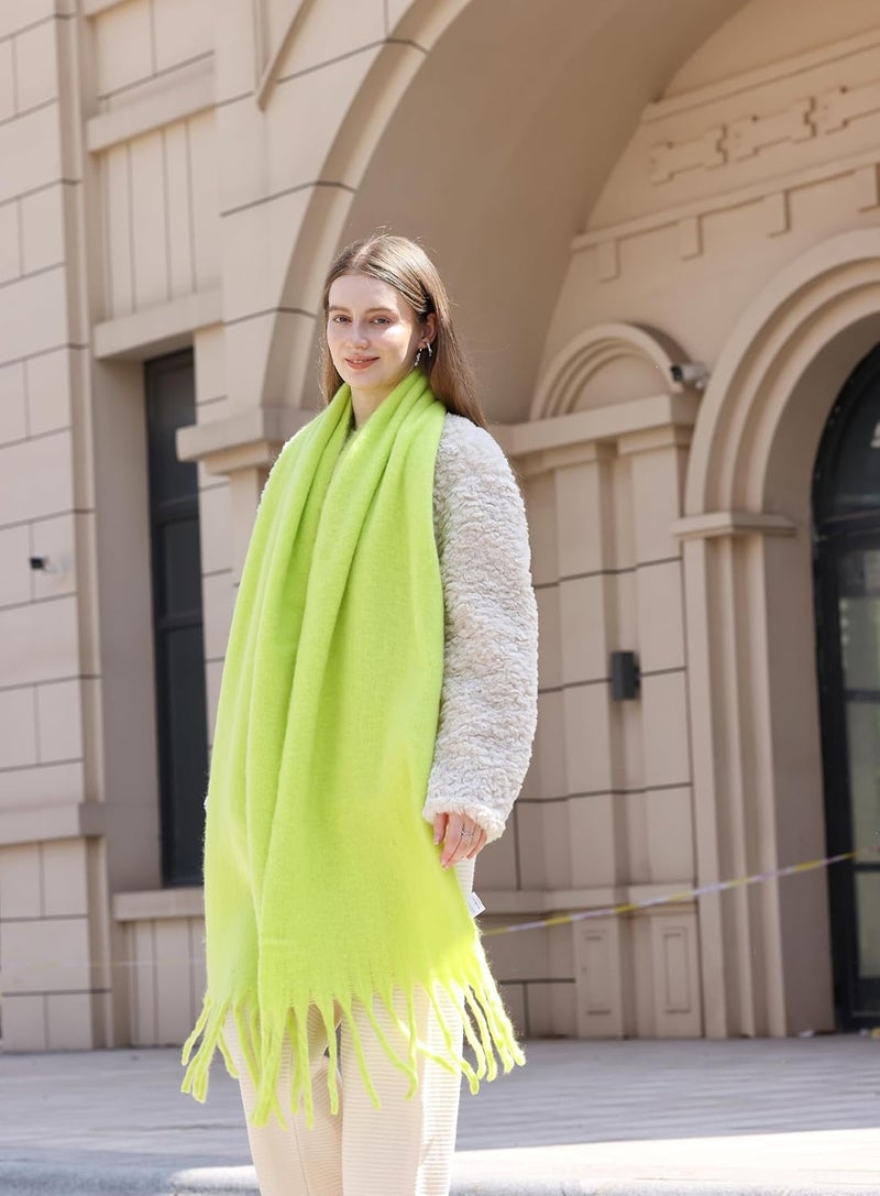 Wander Agio Winter Warm Scarf Long Pashmina Extra Large Shawls and Wraps for Women Large Blanket Scarves Solid - Image 4